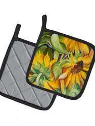 Sunflowers Pair of Pot Holders