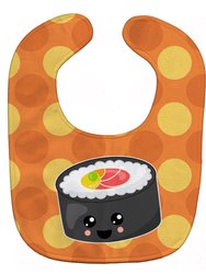 Sushi Roll with Face Baby Bib