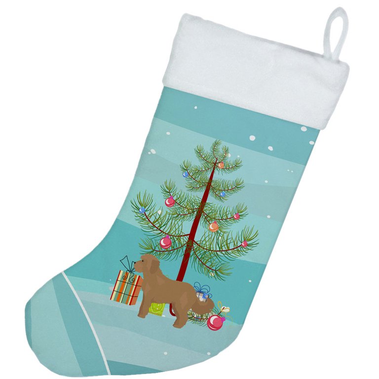 Tan Cockapoo Christmas Tree Christmas Stocking