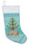 Tan Pomchi Christmas Tree Christmas Stocking