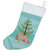 Tan Pomchi Christmas Tree Christmas Stocking