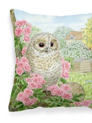 Tawny Owlet by Sarah Adams Fabric Decorative Pillow