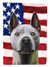 Thai Ridgeback American Flag Garden Flag 2-Sided 2-Ply