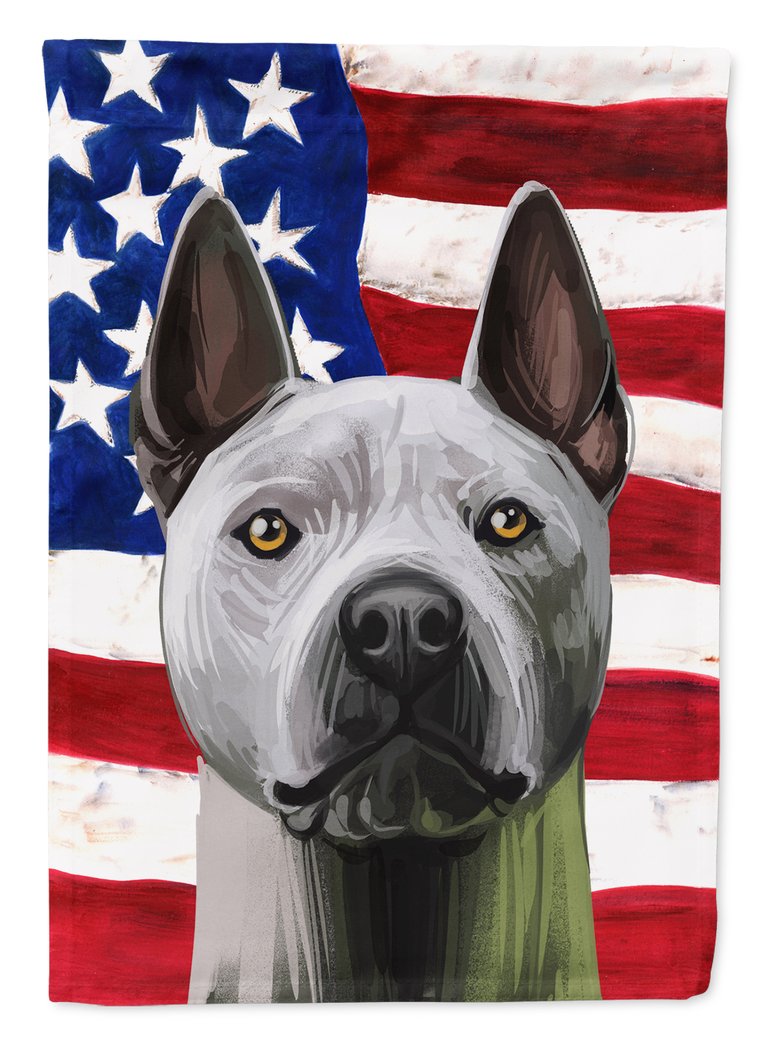 Thai Ridgeback American Flag Garden Flag 2-Sided 2-Ply