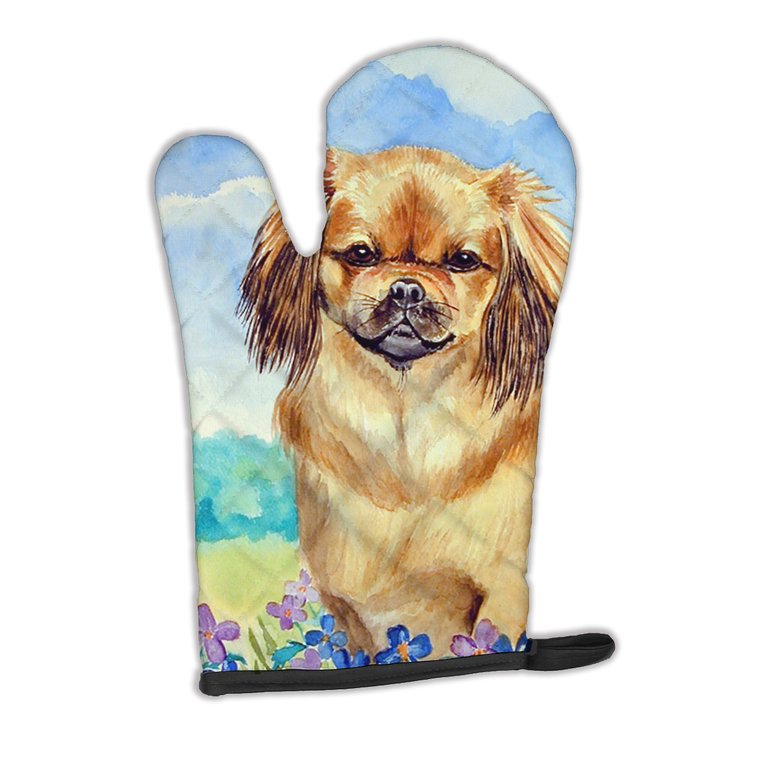 Tibetan Spaniel  Oven Mitt