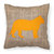 Tiger Burlap and Orange BB1010 Fabric Decorative Pillow