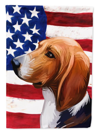 Caroline's Treasures Treeing Walker Coonhound American Flag Garden Flag 2-Sided 2-Ply product