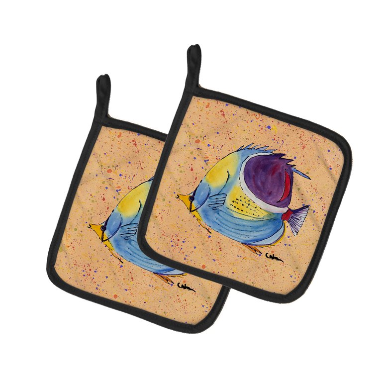 Tropical Fish Pair of Pot Holders