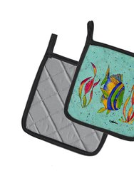 Tropical Fish Pair of Pot Holders