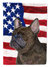 USA American Flag With French Bulldog Garden Flag 2-Sided 2-Ply