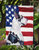 USA American Flag with Great Dane Garden Flag 2-Sided 2-Ply