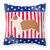 USA Patriotic Australian Shepherd Dog Fabric Decorative Pillow