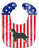 USA Patriotic Bernese Mountain Dog Baby Bib