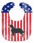 USA Patriotic Bernese Mountain Dog Baby Bib