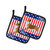 USA Patriotic Corgi Pair of Pot Holders