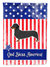 USA Patriotic Dachshund Garden Flag 2-Sided 2-Ply