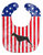 USA Patriotic Doberman Pinscher Baby Bib
