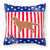 USA Patriotic English Cocker Spaniel Fabric Decorative Pillow
