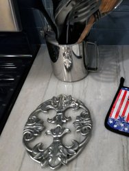 USA Patriotic German Shepherd Pair of Pot Holders