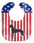 USA Patriotic Great Dane Baby Bib
