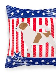 USA Patriotic Jack Russell Terrier Fabric Decorative Pillow