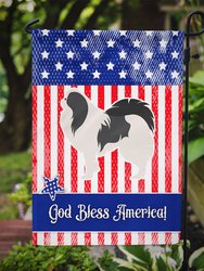 USA Patriotic Japanese Chin Garden Flag 2-Sided 2-Ply