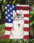 USA Siberian Husky Garden Flag 2-Sided 2-Ply - CK1713GF