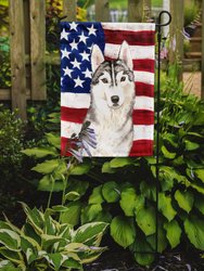 USA Siberian Husky Garden Flag 2-Sided 2-Ply - CK1713GF