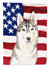 USA Siberian Husky Garden Flag 2-Sided 2-Ply - CK1713GF