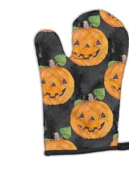 Watecolor Halloween Jack-O-Lantern Oven Mitt