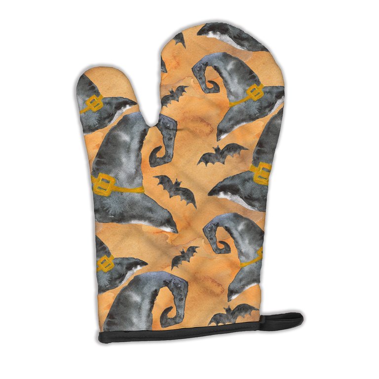 Watecolor Halloween Witches Hat Oven Mitt