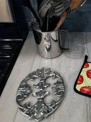 Watercolor Apples and Polkadots Pair of Pot Holders