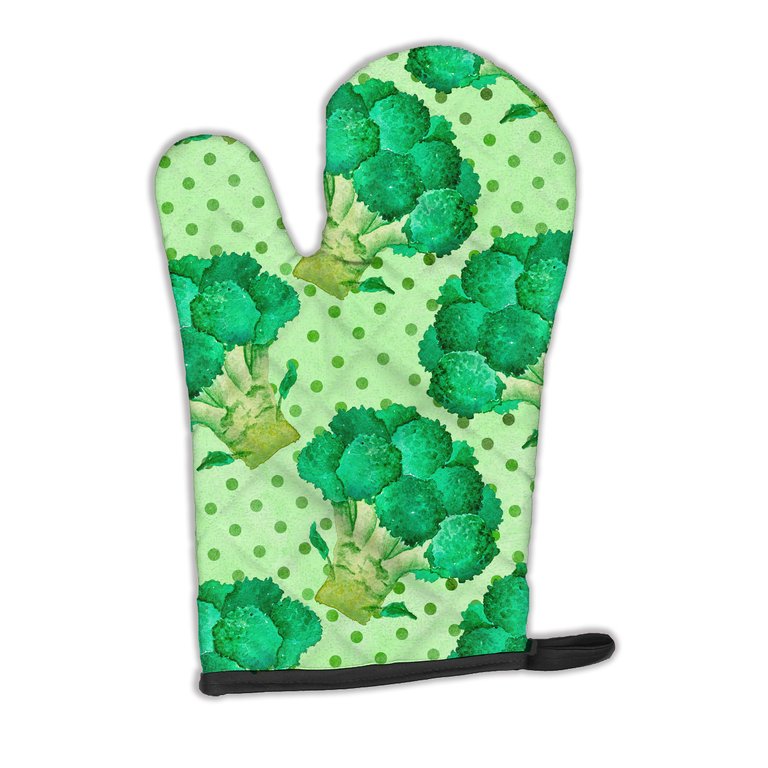 Watercolor Broccoli Oven Mitt