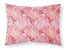 Watercolor Red Hearts Fabric Standard Pillowcase