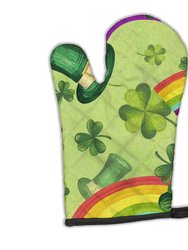 Watercolor St Patrick's Day Lucky Leprechan Oven Mitt