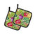 Watercolor Vegetables Farm to Table Pair of Pot Holders