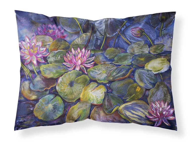 Waterlilies by Neil Drury Fabric Standard Pillowcase