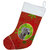 Weimaraner Red and Green Snowflakes Holiday Christmas Christmas Stocking