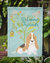 Welcome Friends Basset Hound Garden Flag 2-Sided 2-Ply