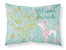 Welcome Friends Pink Poodle Fabric Standard Pillowcase