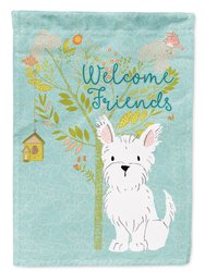 Welcome Friends Westie Garden Flag 2-Sided 2-Ply