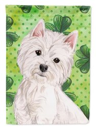 Westie St. Patrick's Garden Flag 2-Sided 2-Ply