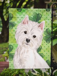 Westie St. Patrick's Garden Flag 2-Sided 2-Ply