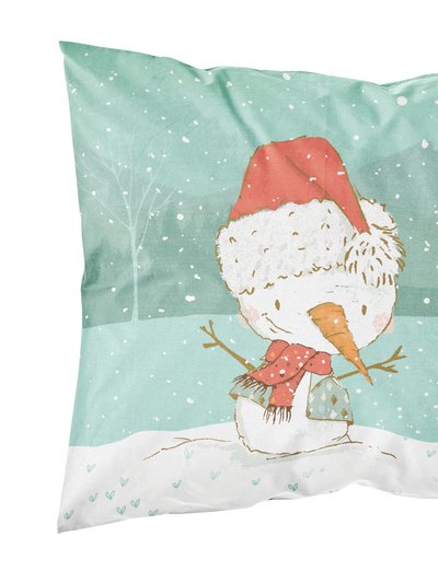 Caroline's Treasures Westie Terrier Snowman Christmas Fabric Standard Pillowcase product
