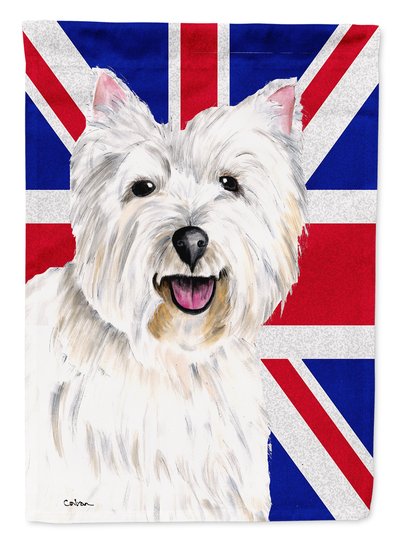 Caroline's Treasures Westie With English Union Jack British Flag Garden Flag 2-Sided 2-Ply product