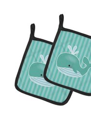 Whale Pair of Pot Holders