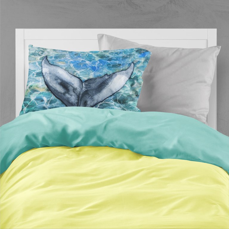 Whale Tail Fabric Standard Pillowcase