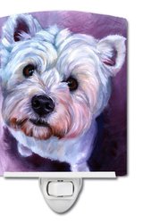 Whatsup Westie Ceramic Night Light