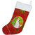 Whippet Red and Green Snowflakes Holiday Christmas Christmas Stocking