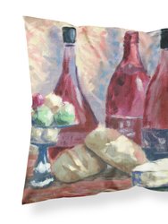 Wine and Cheese by David Smith Fabric Standard Pillowcase